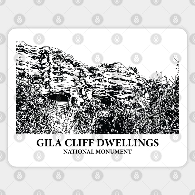 Gila Cliff Dwellings National Monument Magnet by Lakeric